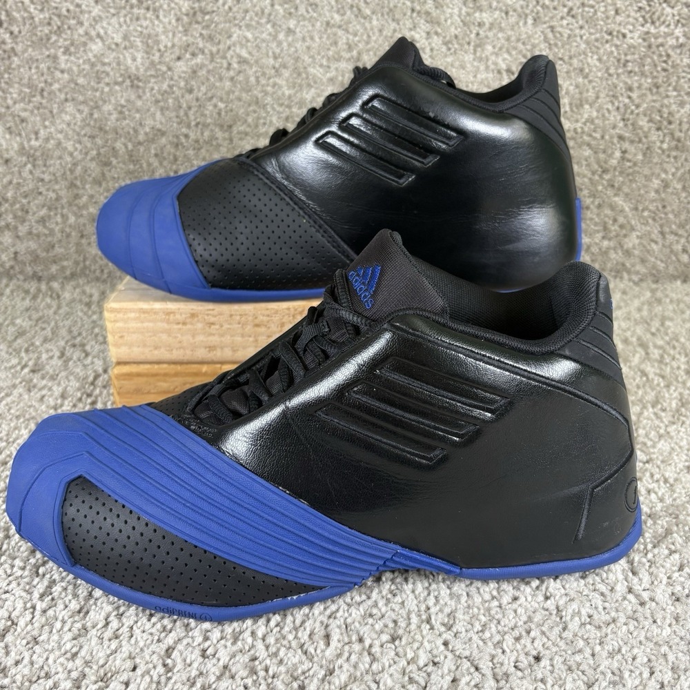 Adidas T-Mac 1 GV7011 Black Royal Blue‎ Men's Size 6.5 Basketball Shoes
